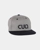 Бейсболка CULT Name 6 Panel вышивка (прямой козырек) CULT156/1 Серый/Черный фото